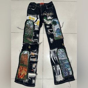 Who Decides War Fusion Denim Pants
